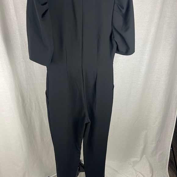 Chelsea28 Puff Sleeve Black Jumpsuit size medium NWT - Picture 9 of 9